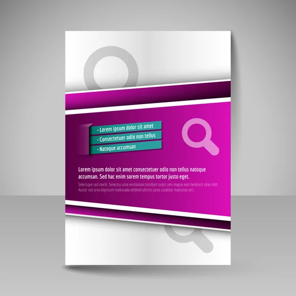 Zakelijke brochure. Bewerkbare A4 poster voor ontwerp cover van magazi — Stockvector