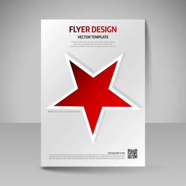 Zakelijke brochure. Bewerkbare A4 poster voor ontwerp cover van magazi — Stockvector