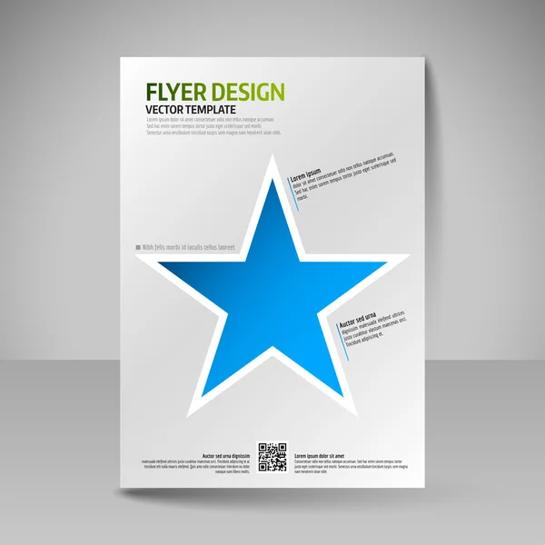 Folleto de negocios. Afiche A4 editable para portada de diseño de magazi — Vector de stock