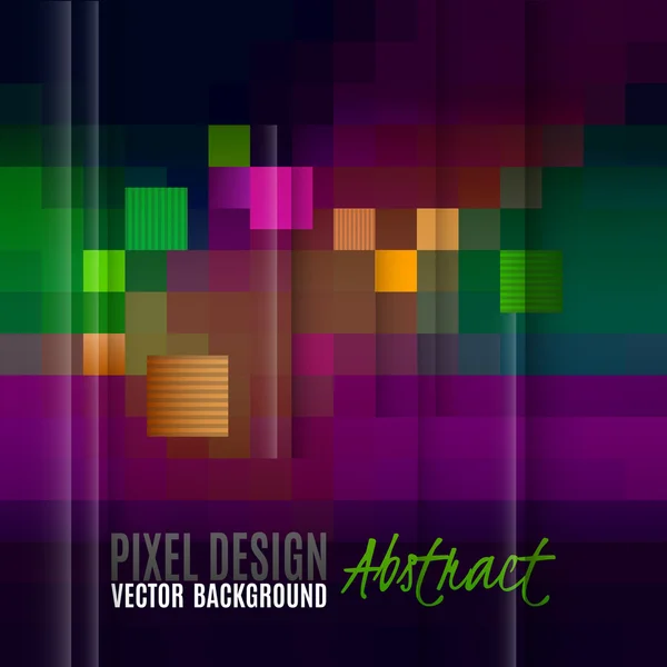 Pixel fundo abstrato como mosaico colorido. Vetor moderno desi — Vetor de Stock