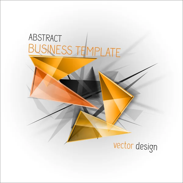 Skarpa trianglar på abstrakt bakgrund. Vector busines temp — Stock vektor