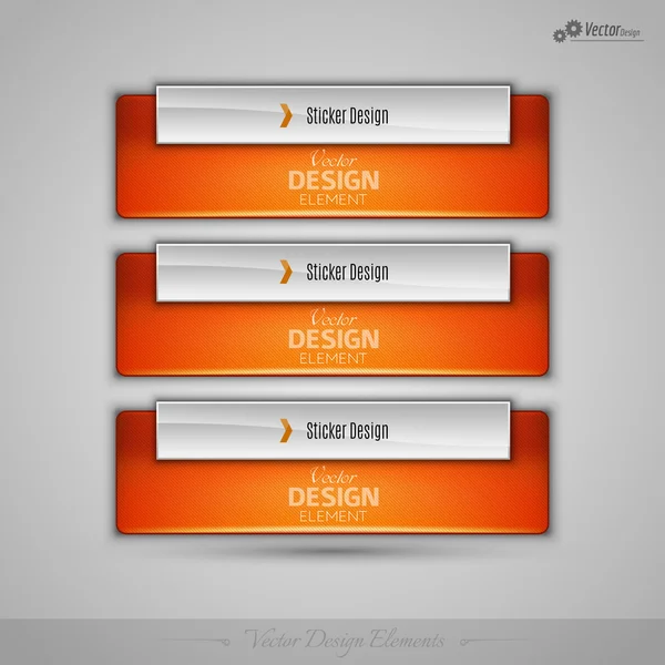 Bandeiras de negócios vetoriais elementos de design editáveis para infográfico — Vetor de Stock