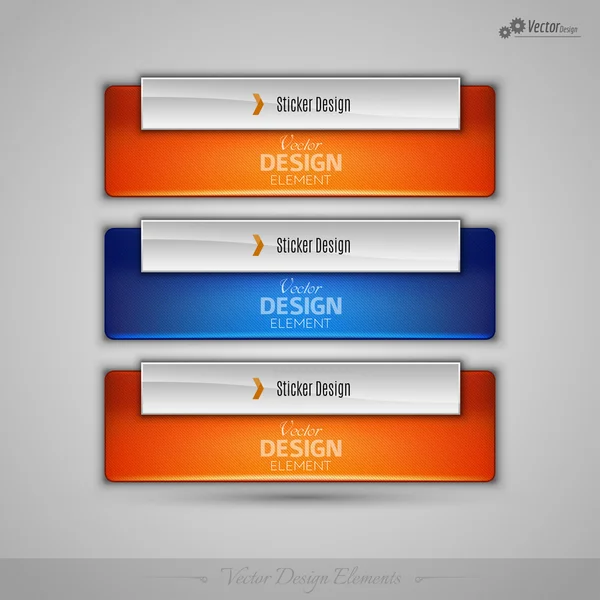 Banderas comerciales vectoriales elementos de diseño editables para infografía — Vector de stock