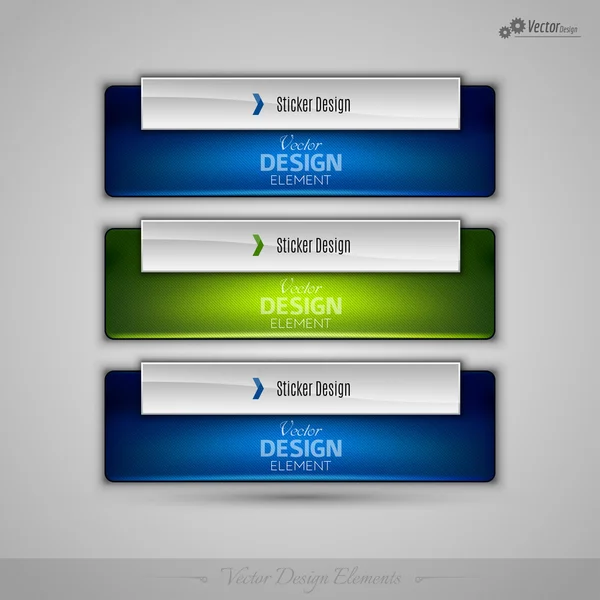 Vector business banners bewerkbare ontwerpelementen voor infographic — Stockvector