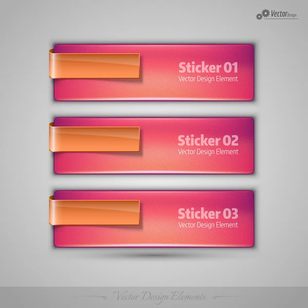 Vector business banners editable design elements for infographic — Stock Vector