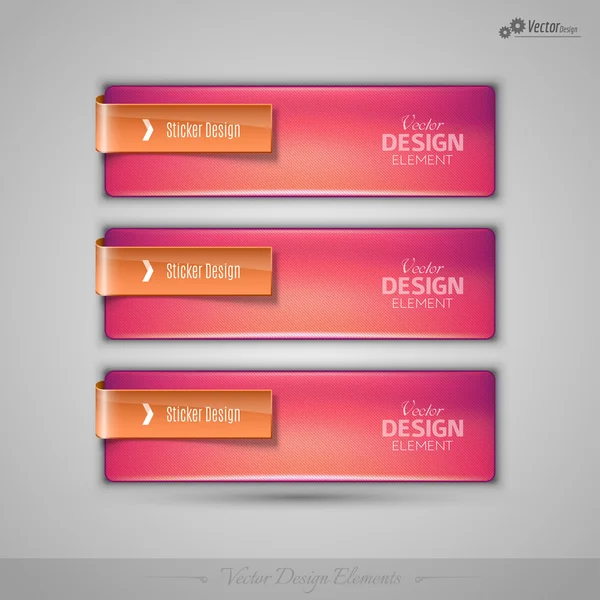 Bannières commerciales vectorielles éléments de conception modifiables pour l'infographie — Image vectorielle