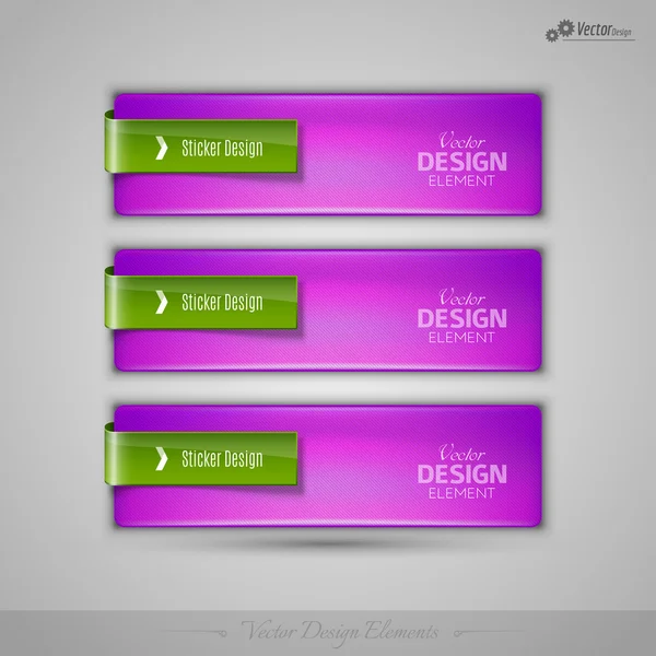 Banderas comerciales vectoriales elementos de diseño editables para infografía — Vector de stock
