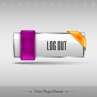  Vektör tasarım öğesi. İş web düğme web sitesi veya uygulama için.