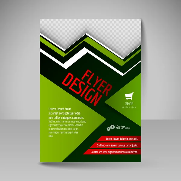 Cartaz A4 editável para capa de design de revista. Modelo do folheto —  Vetores de Stock