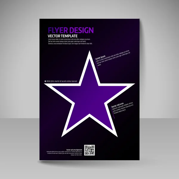 Folleto de negocios. Afiche A4 editable para portada de diseño de magazi — Vector de stock