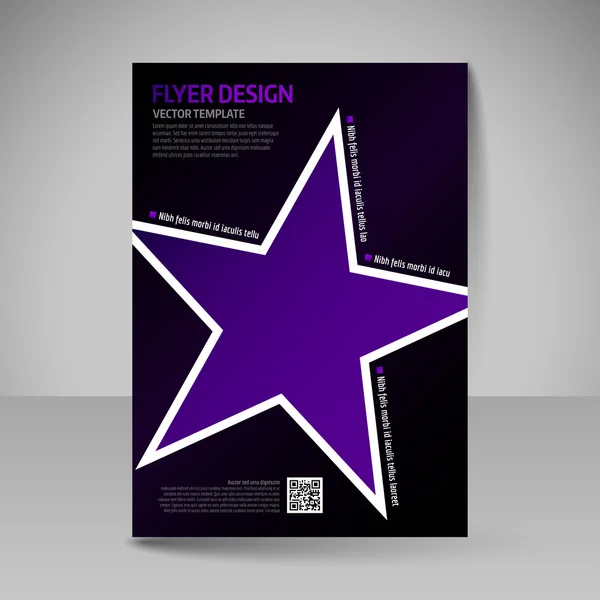 Zakelijke brochure. Bewerkbare A4 poster voor ontwerp cover van magazi — Stockvector