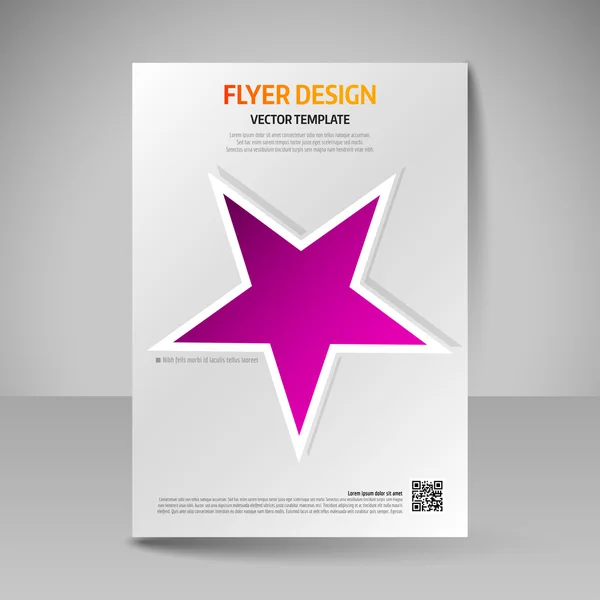 Zakelijke brochure. Bewerkbare A4 poster voor ontwerp cover van magazi — Stockvector