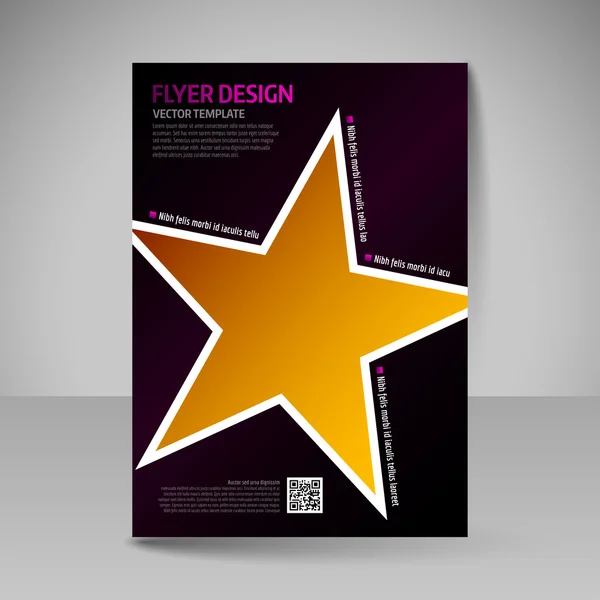 Folleto de negocios. Afiche A4 editable para portada de diseño de magazi — Vector de stock