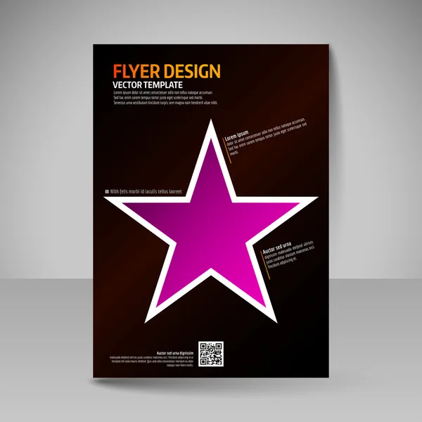 Brochura de negócios. Cartaz A4 editável para capa de design de magazi — Vetor de Stock