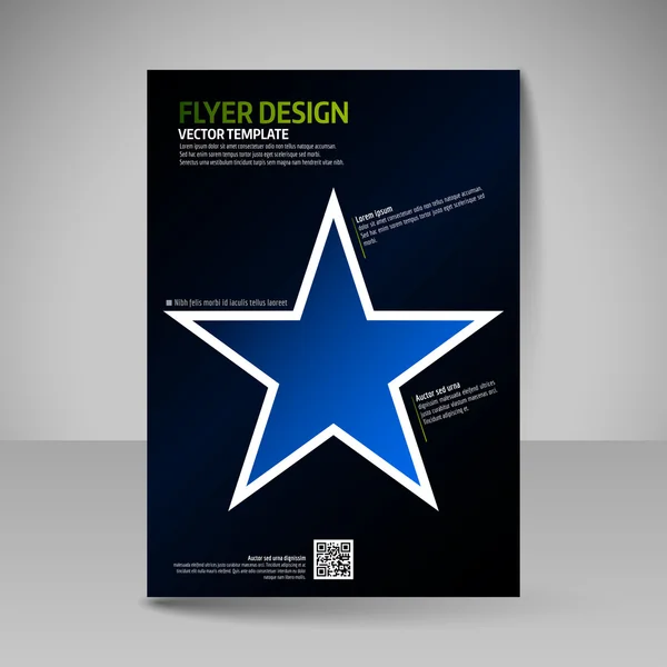 Zakelijke brochure. Bewerkbare A4 poster voor ontwerp cover van magazi — Stockvector