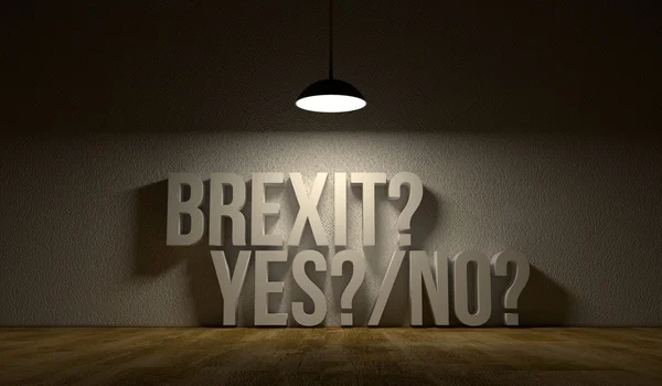 Üres a szöveg szoba: Brexit igen vagy nem. — Stock Fotó