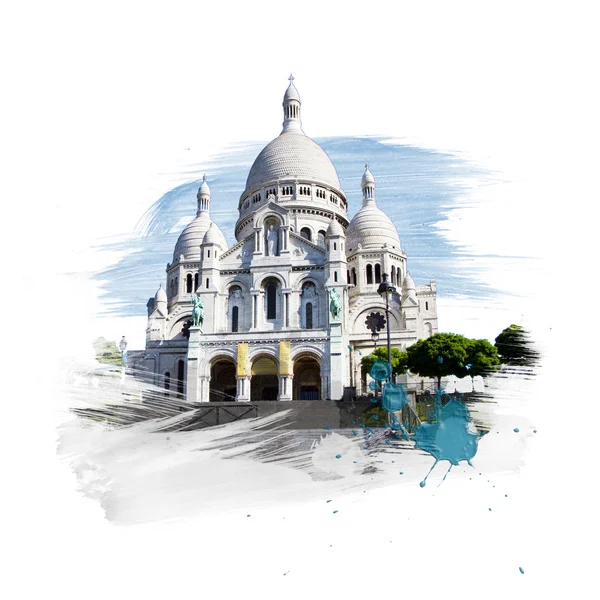 Basiliek - basiliek Sacre Coeur — Stockfoto