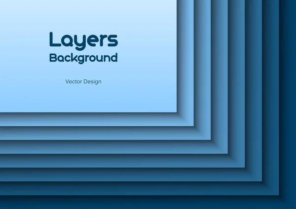 Blue Layeres — Stock Vector