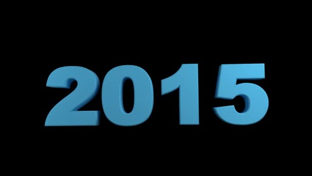 2015 Numbers — Stock Video