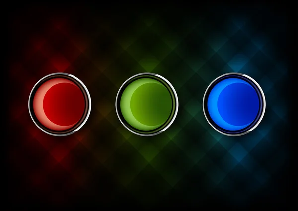 RGB-knappar — Stock vektor
