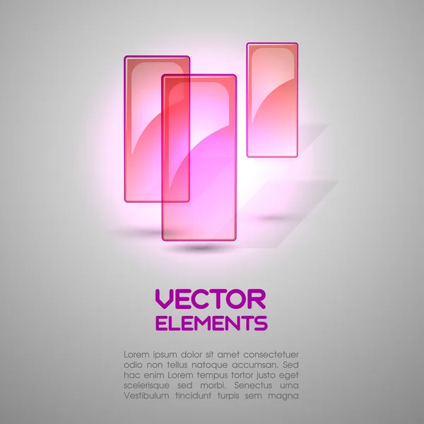 Elemente roz — Vector de stoc