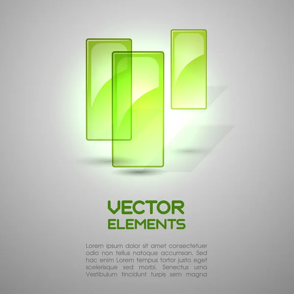 Green Elements — Stock Vector