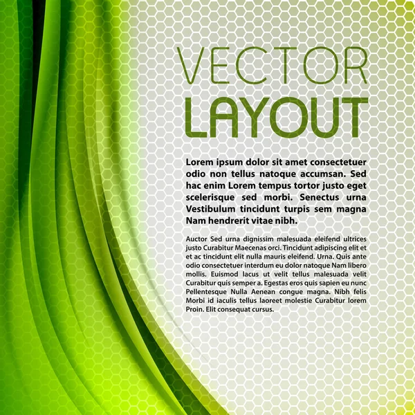 Fundo verde abstrato — Vetor de Stock