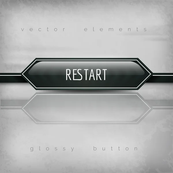 Restart button — Stock Vector