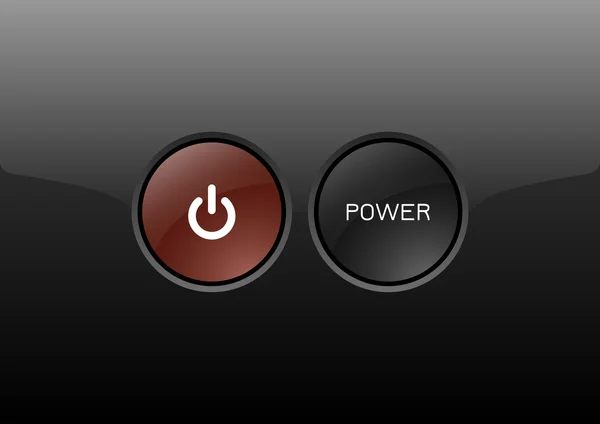 Bouton Power — Image vectorielle