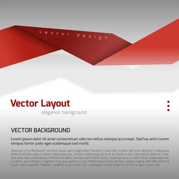 Rode lay-out — Stockvector