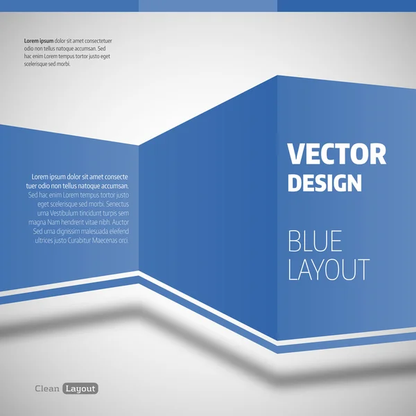 Blue Layout — Stock Vector