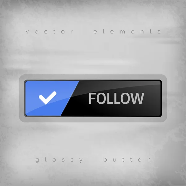 Follow Button — Stockvector