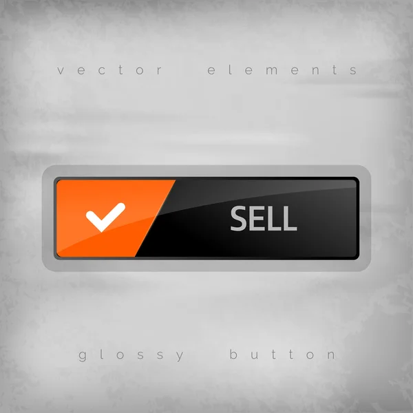 Sell Button — Stock Vector