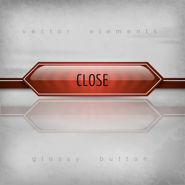 Close Button — Stock Vector