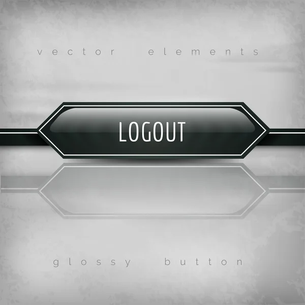 Logout knop — Stockvector