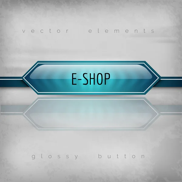 Botão E-shop —  Vetores de Stock