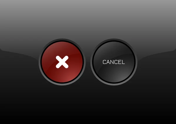 Cancelar botones — Archivo Imágenes Vectoriales