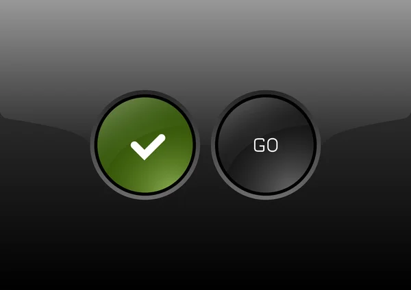 Bouton Go — Image vectorielle