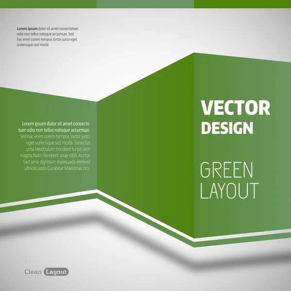 Gröna layout — Stock vektor