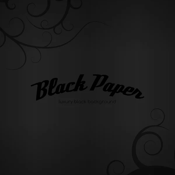 Siyah Kağıt — Stok Vektör