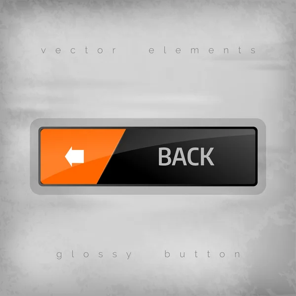 戻るボタン — ストックベクタ