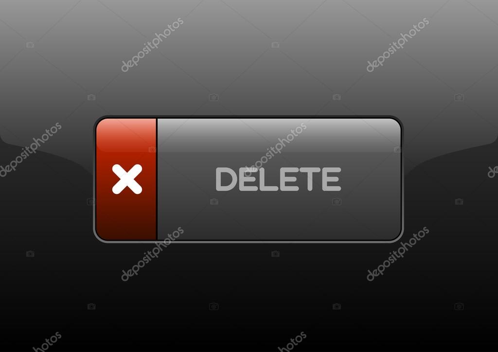 Delete Button Stock Vector by ©vlastas 71929543