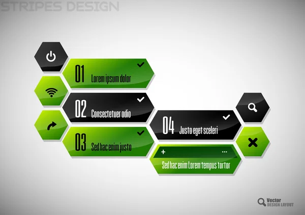 Design hexágono —  Vetores de Stock