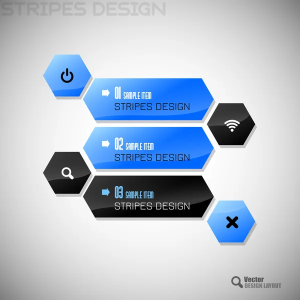 Hexagondesign — Stock vektor