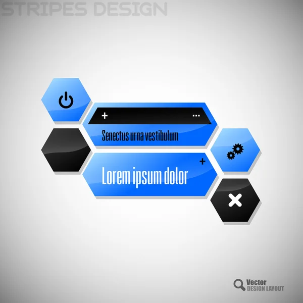 Hexagondesign — Stock vektor