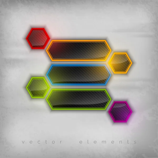Rainbow Hexagon — Stock Vector