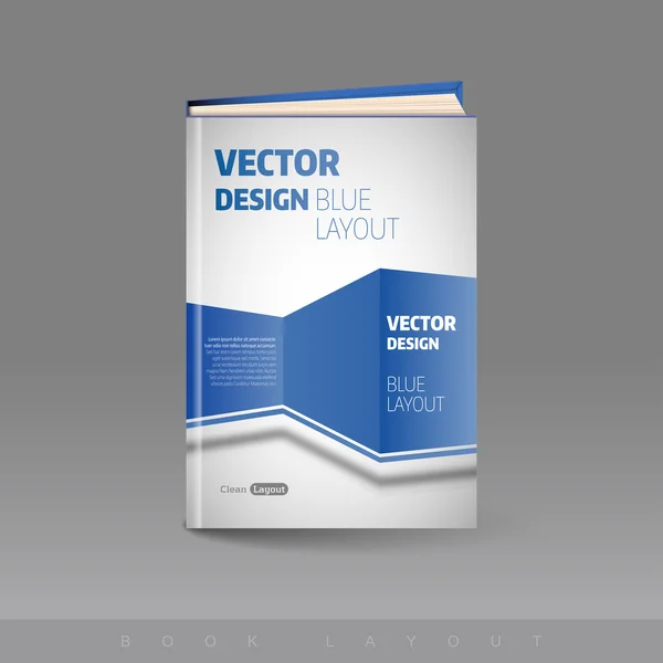 Modern abstract brochure as book. Busines theme — Stock Vector