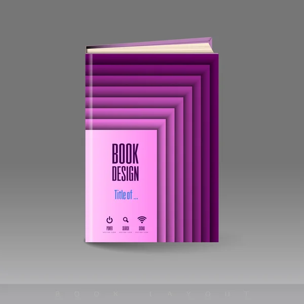 Сучасна абстрактна брошура як книга — стоковий вектор