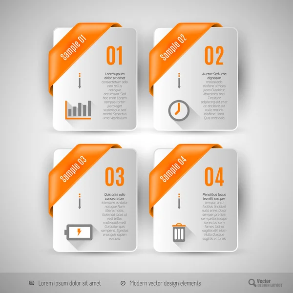 Business infographics sjabloon voor webdesign — Stockvector