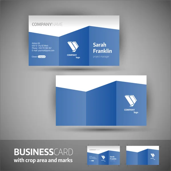 Business card template - elegant vector illustration — Stockvector